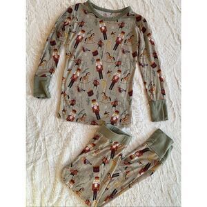 KindThing Christmas Nutcrackers Modal Pajamas Size 4T